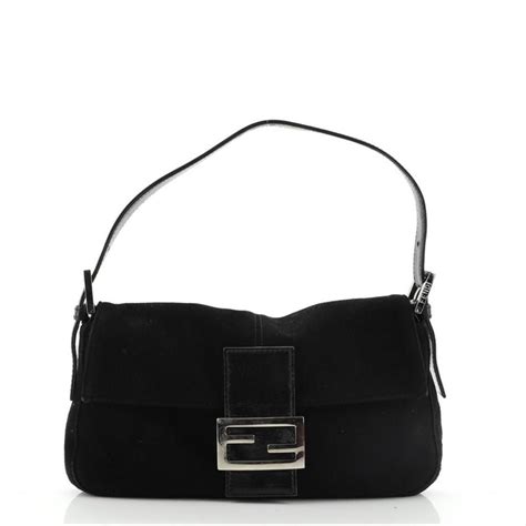 black fendi baguette bag|genuine fendi baguette.